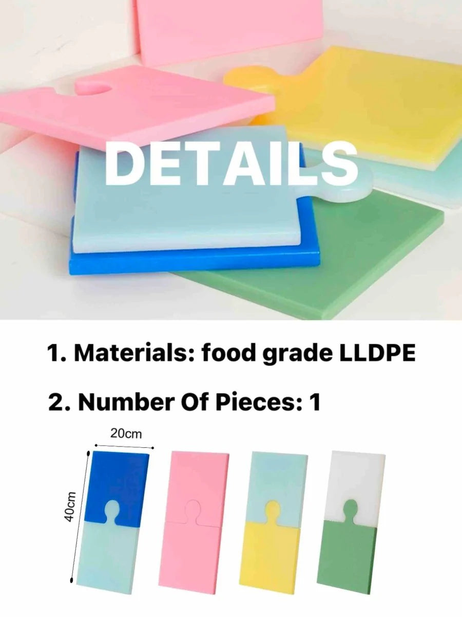 Transform Your Cooking Experience with the Vibrant Dopamine Puzzle Cutting Board - Mould-Resistant and Multifunctional!