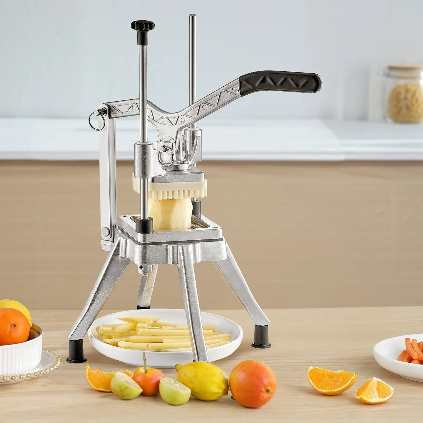 Premium Professional Vegetable and Fruit Chopper with 4 Precision Blades for Effortless Food Preparation