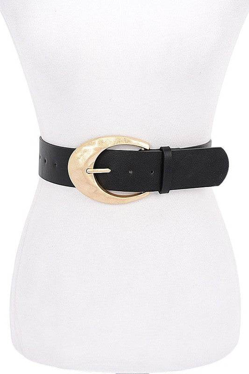 Elevate Your Look with the Classic Oval Buckle Fashion Belt