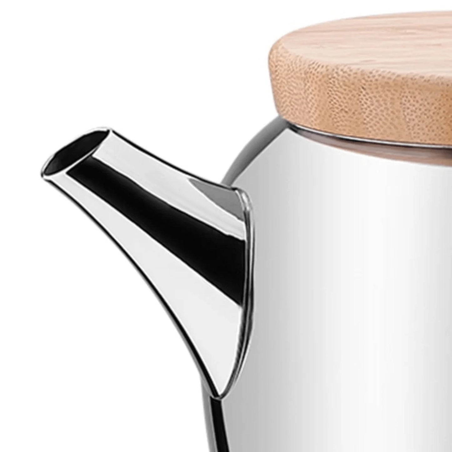 Discover the Elegance of Korkmaz Montana - 2.3L Stainless Steel Teapot with Exquisite Wooden Lid