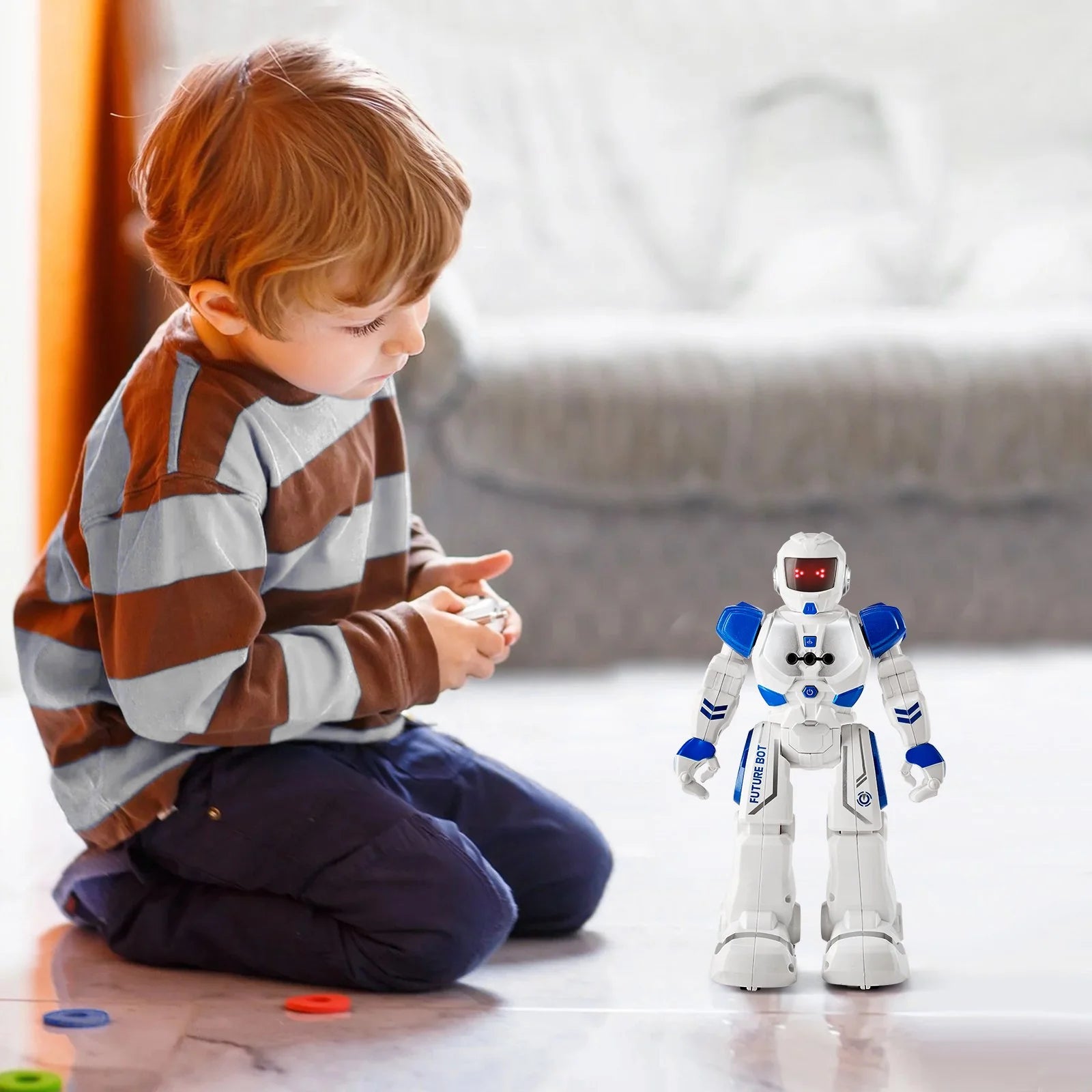 VEVOR Kids RC Robot Toy - Programmable, Dancing & Talking Fun for Ultimate Playtime!