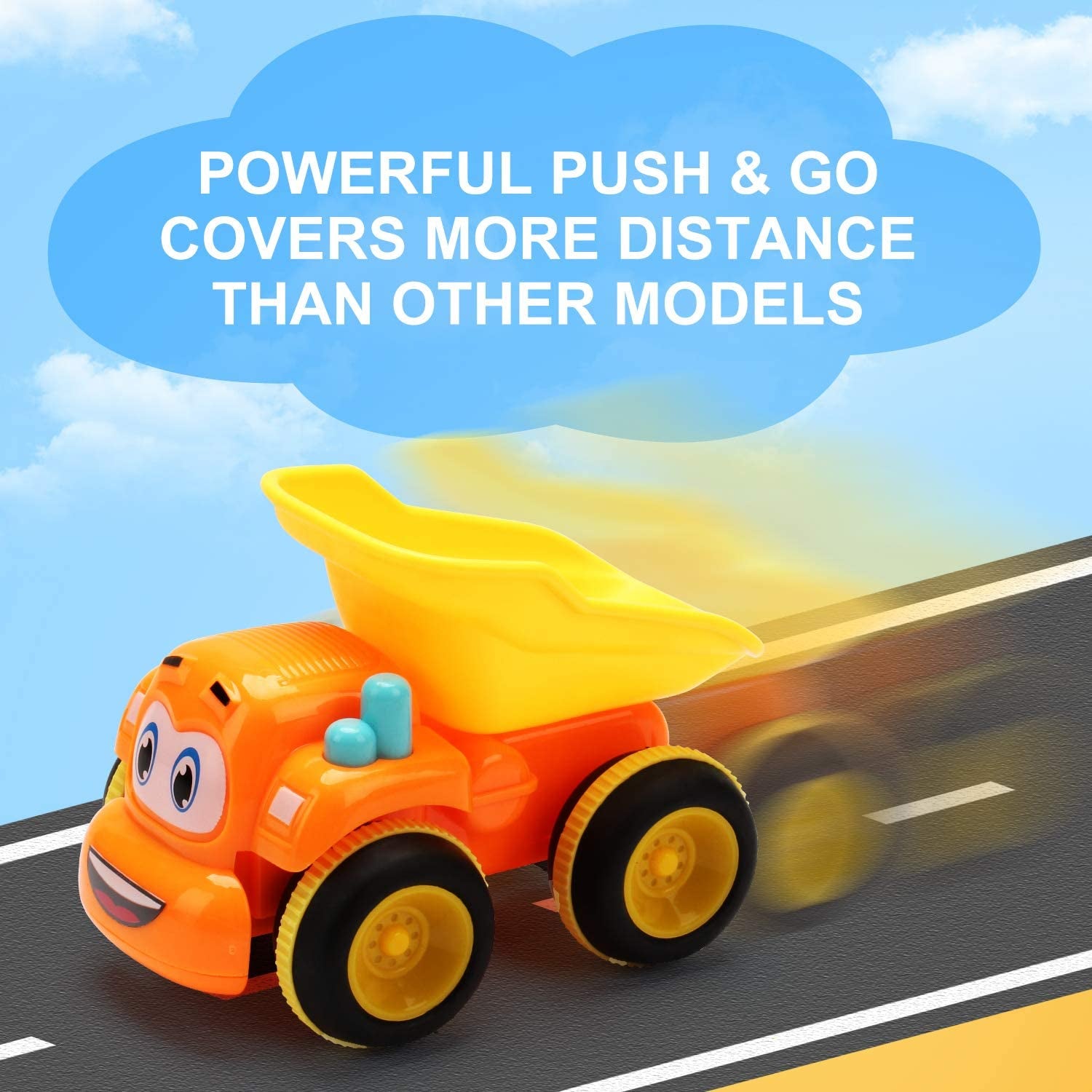 Exciting Friction-Powered Truck Playset for Toddlers – 3 Colorful Construction Vehicles for Endless Fun and Learning!