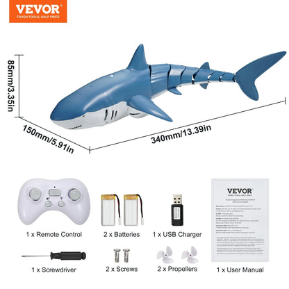 Experience Thrills with the VEVOR High-Speed Remote Control Shark Boat - The Ultimate 2.4 GHz RC Toy for Kids and Adults