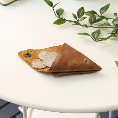 Discover the Elegance of Bamby Genuine Leather Coin Pouch – A Luxurious Minimalist Design for the Modern Man