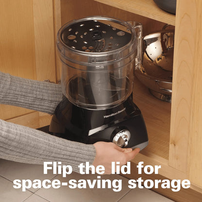 Transform Your Kitchen Prep with the Hamilton Beach 8-Cup Food Processor - Compact, Versatile, and Efficient! **Non-Refundable Item**