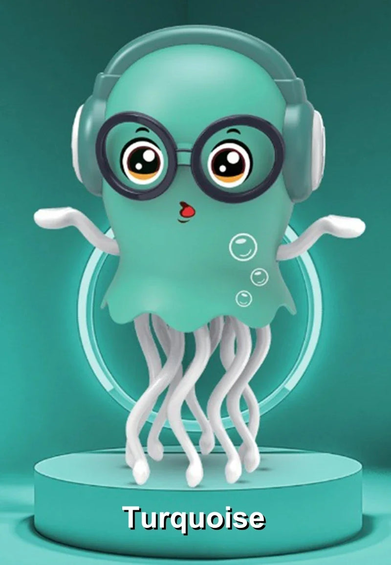 Exciting Electric Dancing Squid Toy with LED Lights, Music, and Smart Obstacle Avoidance for Endless Fun