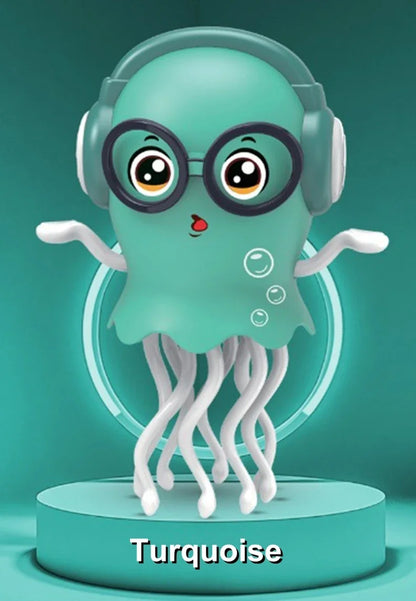 Exciting Electric Dancing Squid Toy with LED Lights, Music, and Smart Obstacle Avoidance for Endless Fun