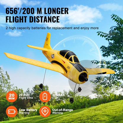 Soar High with the VEVOR Remote Control EPP Foam RC Airplane Trainer - Your Ultimate 2.4 GHz Wireless Flight Companion