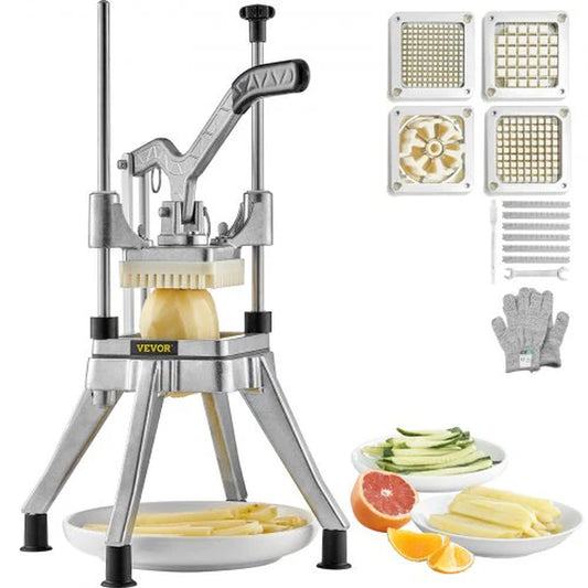 Premium Professional Vegetable and Fruit Chopper with 4 Precision Blades for Effortless Food Preparation