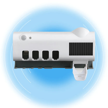 UV Light Toothbrush Sanitizer and Automatic Toothpaste Dispenser