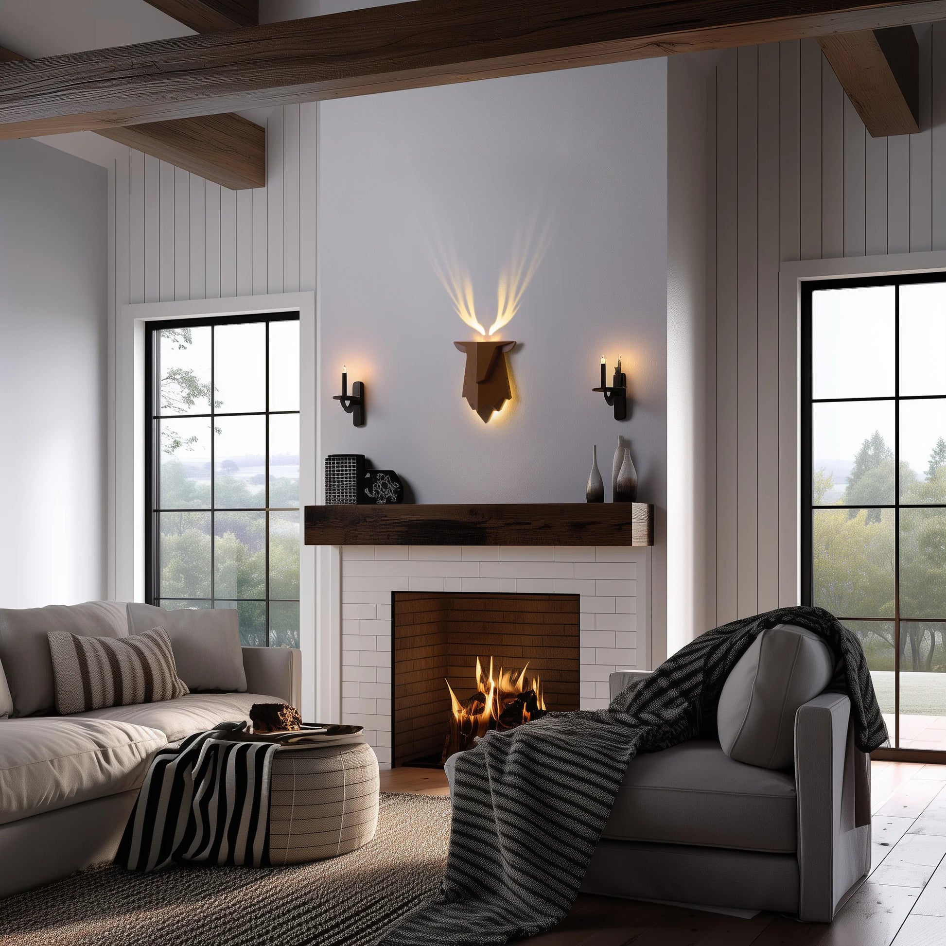 Illuminate Your Space with the Elk Wall Lamp - A Stunning Projection of Artistic Charm