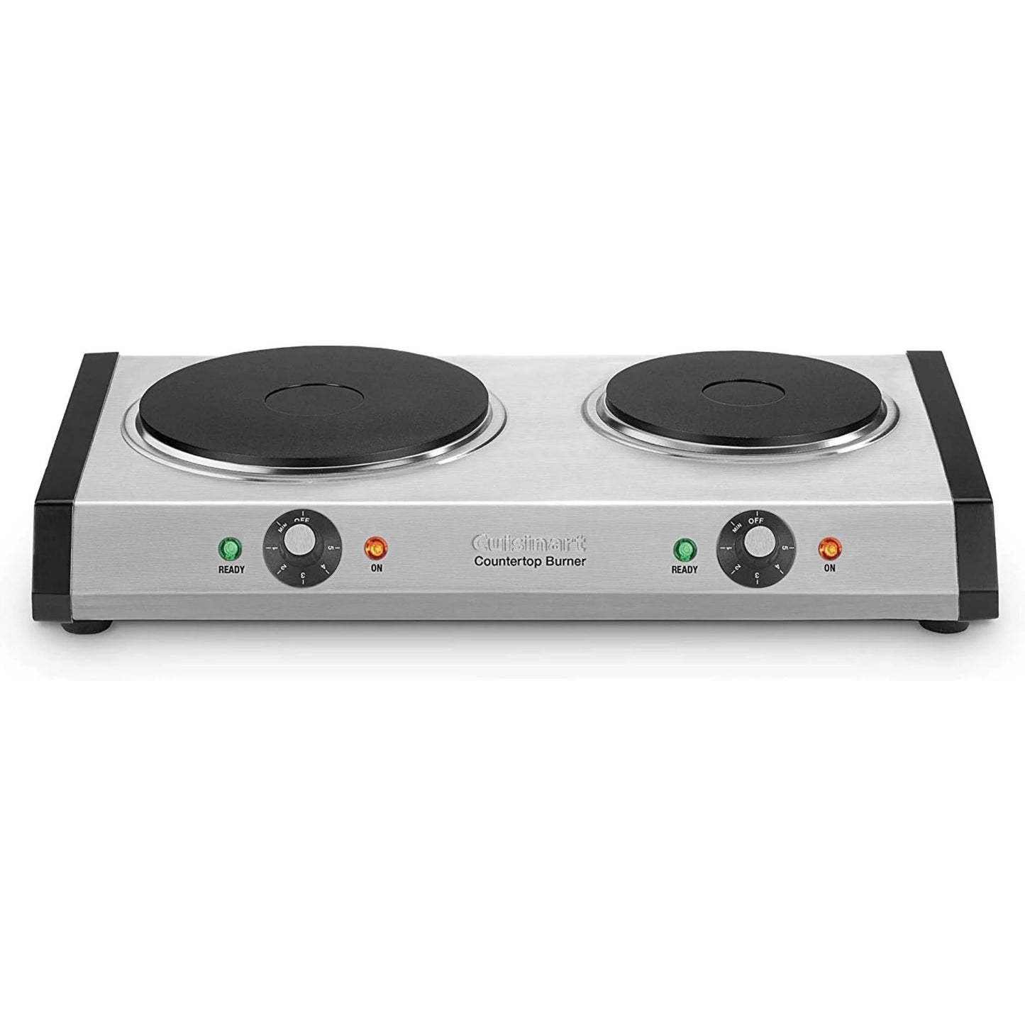 Versatile Cuisinart Double Burner Cast Iron Cooktop - Elevate Your Cooking Experience