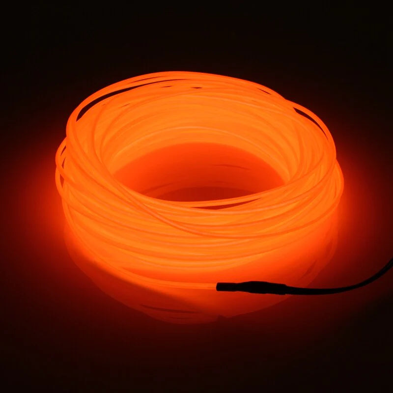 Neon LED EL Wire String Lights with Controller for Car and Party Decoration