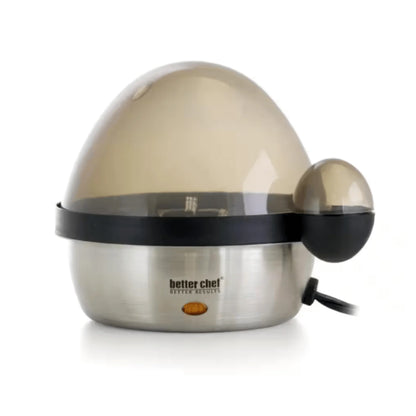 Effortlessly Prepare Perfectly Boiled Eggs with the Better Chef 7-Egg Stainless Steel Electric Egg Cooker - Non-Refundable