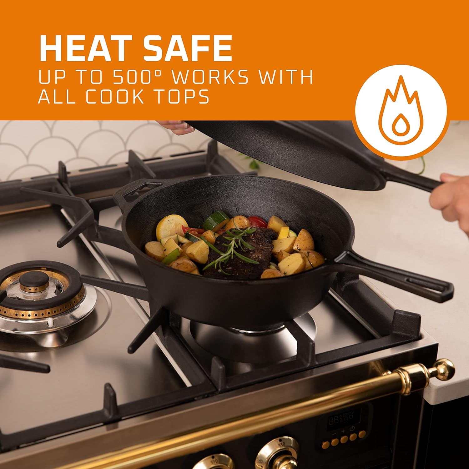 Experience Culinary Excellence with Our 3 Quart Pre-Seasoned Cast Iron Dutch Oven and Skillet Bundle - The Essential Cookware for Every Home Chef!