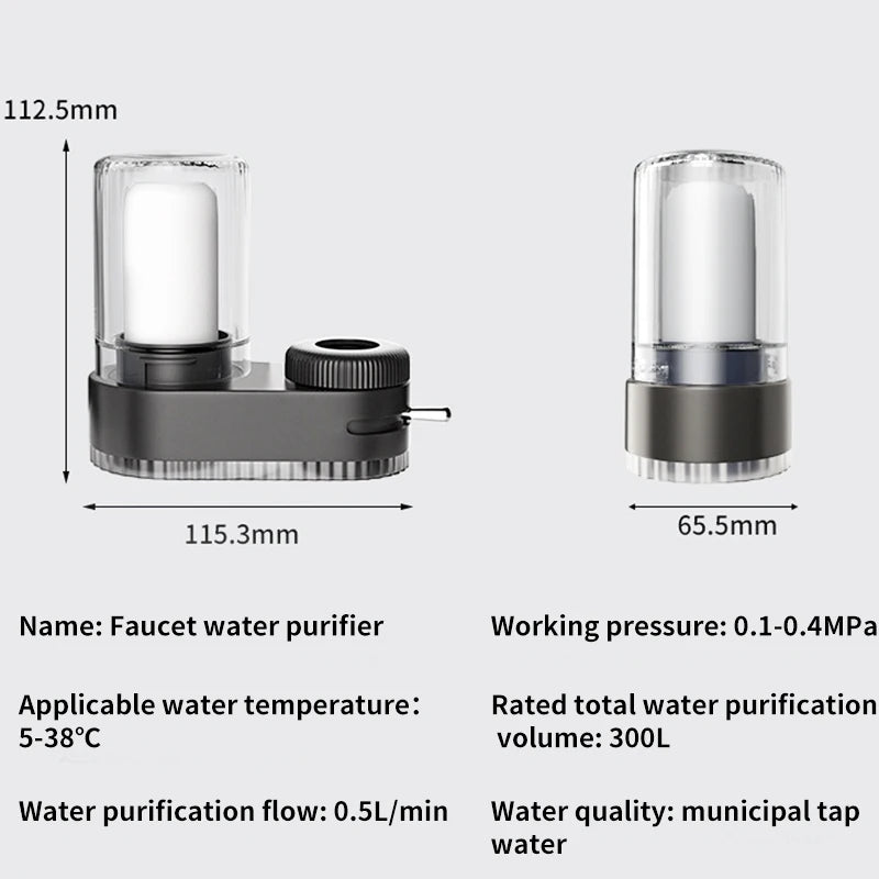 Transform Your Kitchen with the Home Kitchen Faucet Water Purifier - Enjoy Clean, Fresh Water Anytime!
