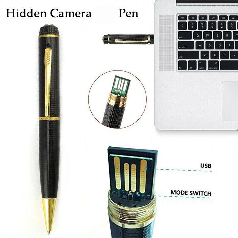 1080P HD Mini Pocket Pen Camera - Covert Body Video Recorder with USB Functionality