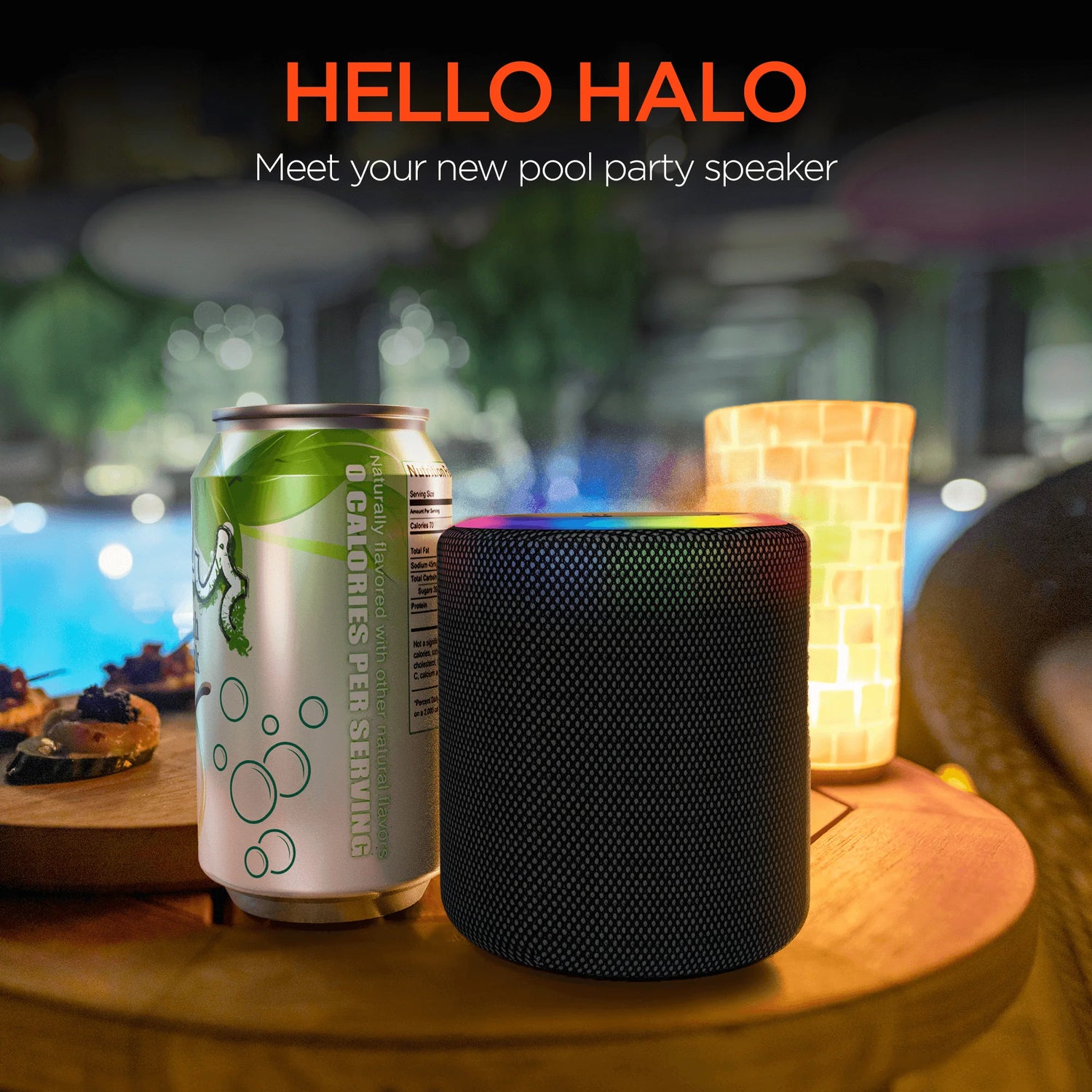 Hypergear Halo Wireless LED Speaker **Non-Refundable Item**