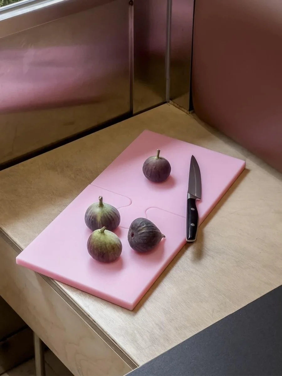 Transform Your Cooking Experience with the Vibrant Dopamine Puzzle Cutting Board - Mould-Resistant and Multifunctional!