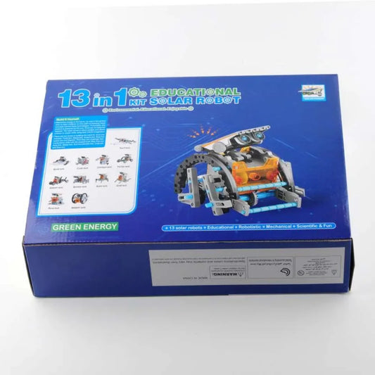 Build and Explore with the 13-in-1 Solar-Powered Robot Science Kit - A Fun and Educational DIY Toy for Young Innovators!