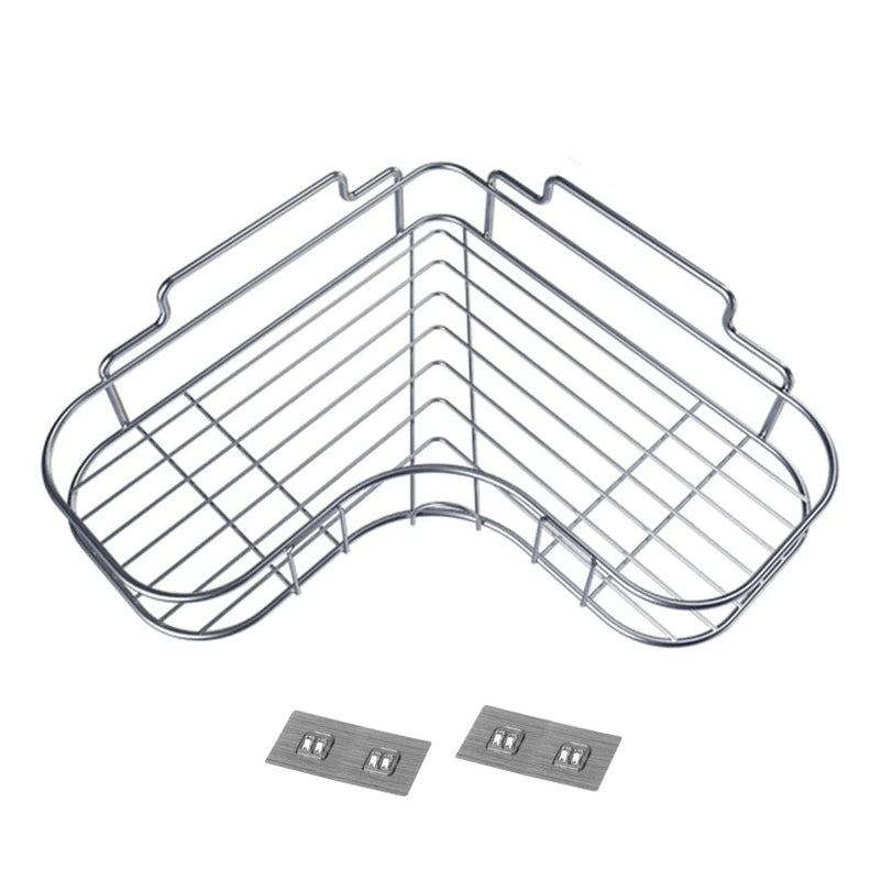Triangular Shower Caddy Shelf - Corner Bathroom Storage Organizer