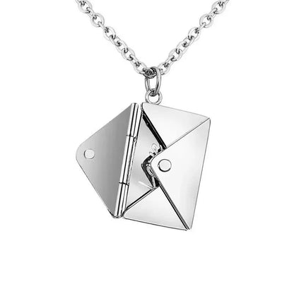 Capture Her Heart with the Elegant Envelope Necklace - Perfect Mother's Day Gift 2024!