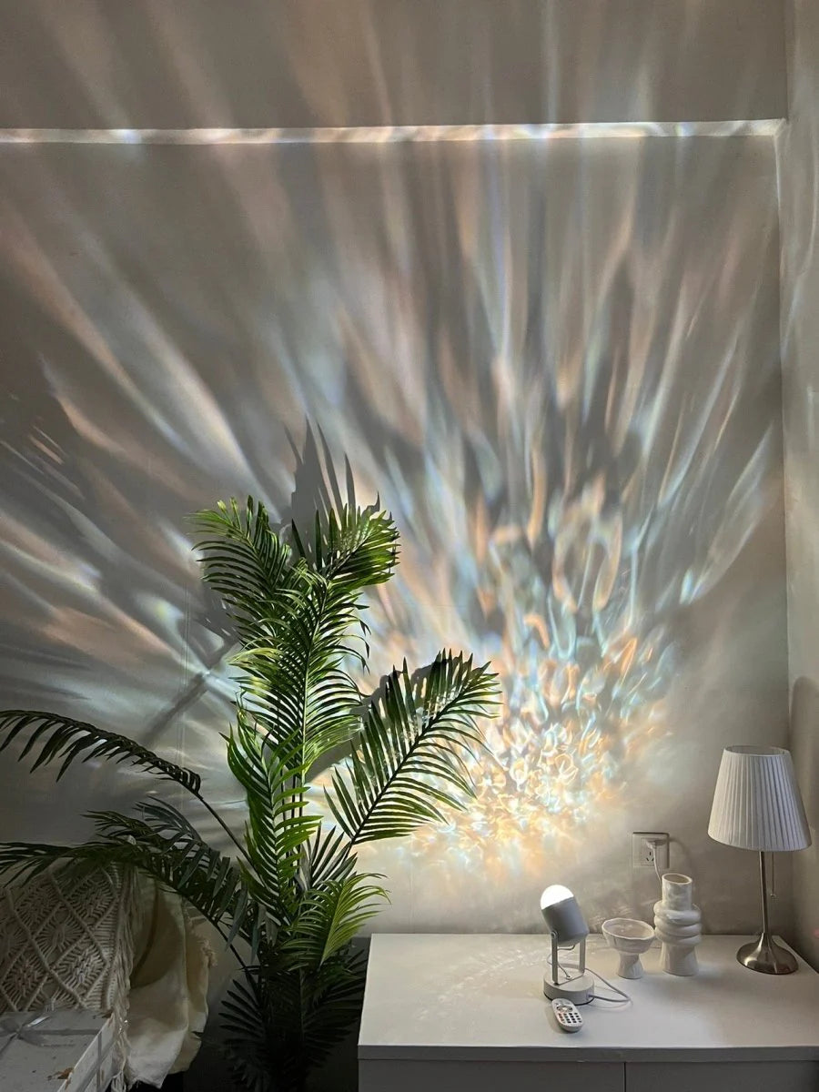 Transform Your Space with the Ripple Projector Decorative Table Lamp - A Stunning Contemporary Ambient Lighting Solution