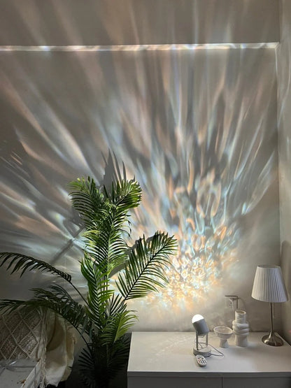 Transform Your Space with the Ripple Projector Decorative Table Lamp - A Stunning Contemporary Ambient Lighting Solution