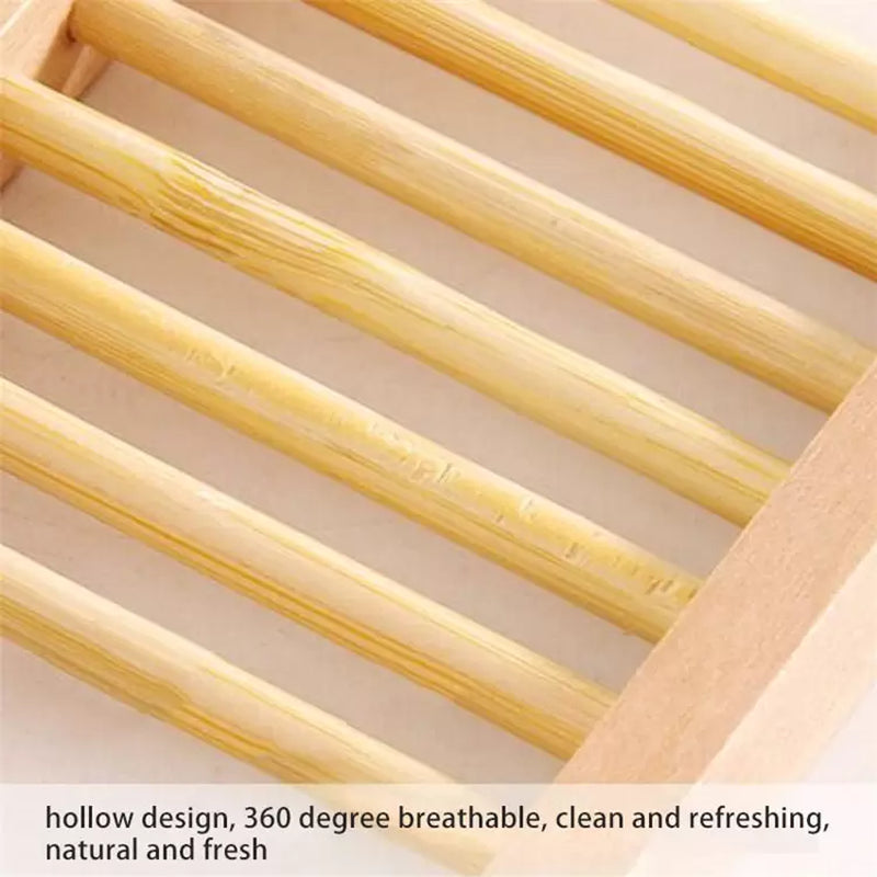 Sustainable Bamboo Soap Dish: Eco-Friendly Shower Essential for a Greener Home