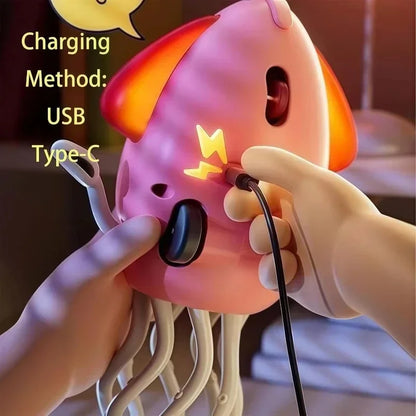 Exciting Electric Dancing Squid Toy with LED Lights, Music, and Smart Obstacle Avoidance for Endless Fun