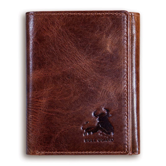 Elevate Your Style with the Best Leather Men’s RFID Trifold Wallet in Forest Brown – Secure, Stylish, and Adventure-Ready!