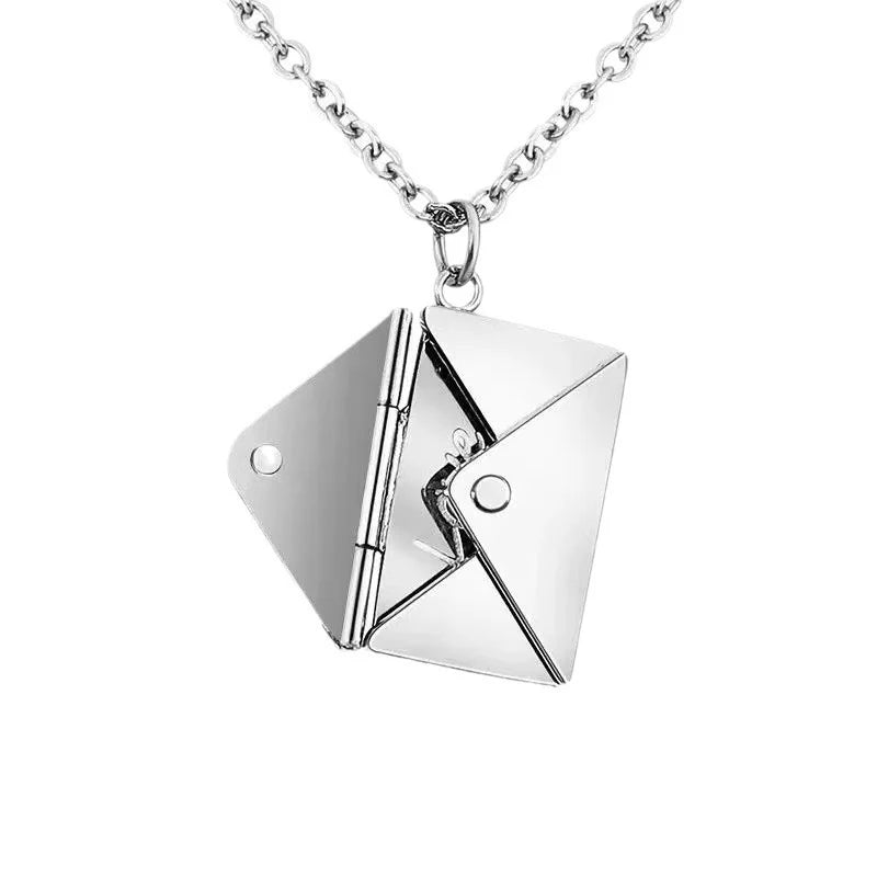 Capture Her Heart with the Elegant Envelope Necklace - Perfect Mother's Day Gift 2024!