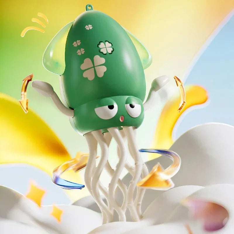 Exciting Electric Dancing Squid Toy with LED Lights, Music, and Smart Obstacle Avoidance for Endless Fun