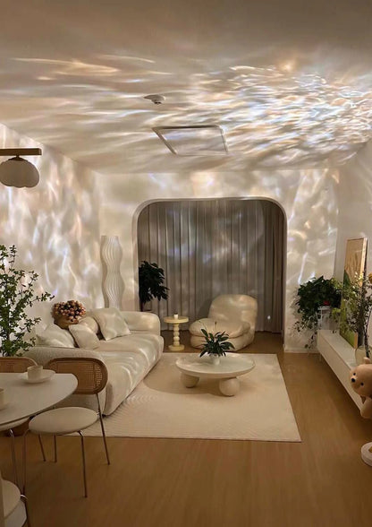 Transform Your Space with the Ripple Projector Decorative Table Lamp - A Stunning Contemporary Ambient Lighting Solution