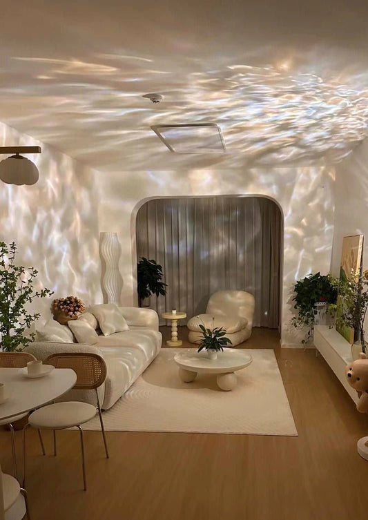 Transform Your Space with the Ripple Projector Decorative Table Lamp - A Stunning Contemporary Ambient Lighting Solution