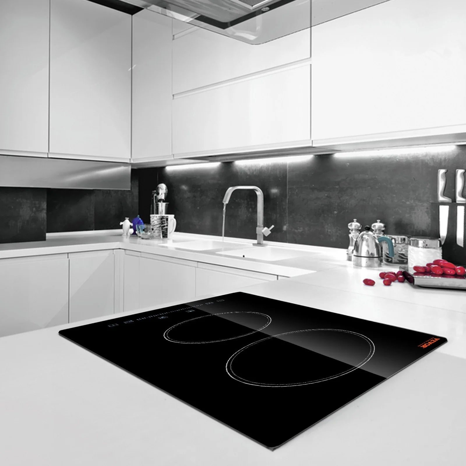 Experience Effortless Cooking with the VEVOR 20" Electric Built-in Cooktop – 2 Powerful Burners, Touch Control, and Safety Features for the Modern Kitchen