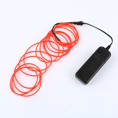 Neon LED EL Wire String Lights with Controller for Car and Party Decoration