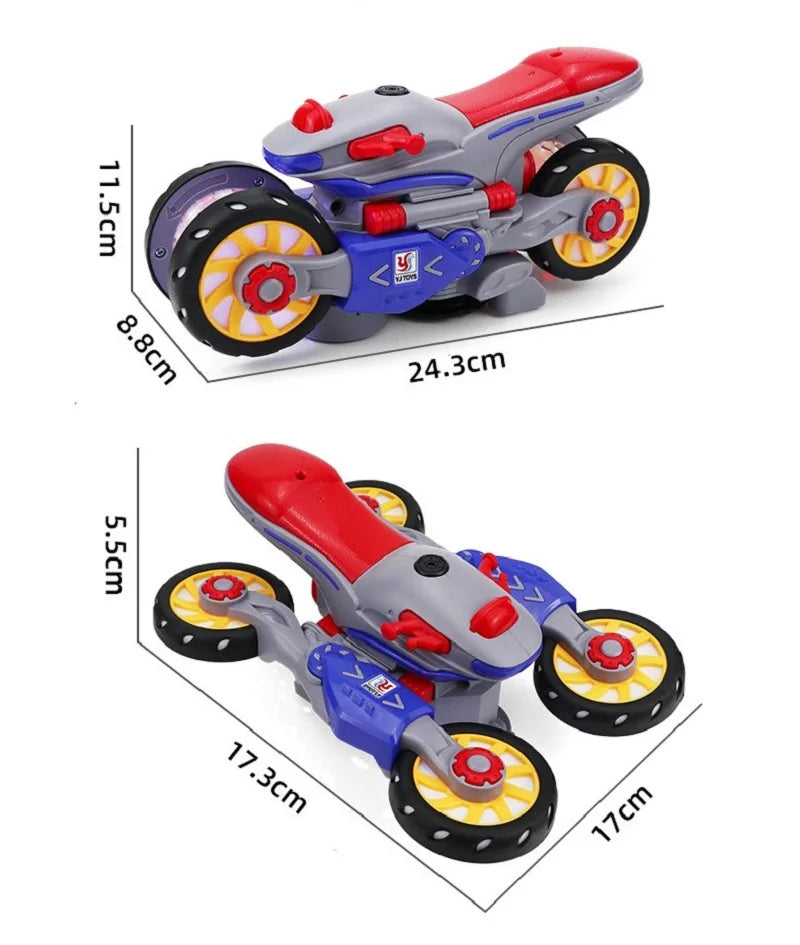 Transform Your Child's Playtime with the Electric Stunt Motorcycle - Light, Music, and Fun Await!