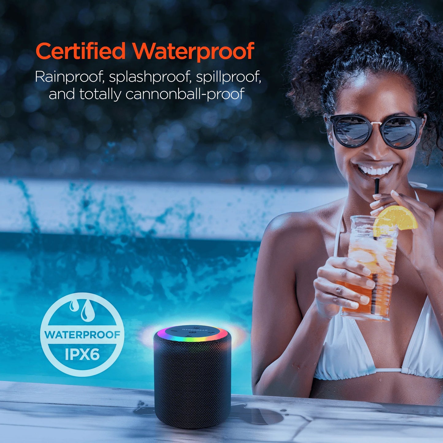 Hypergear Halo Wireless LED Speaker **Non-Refundable Item**