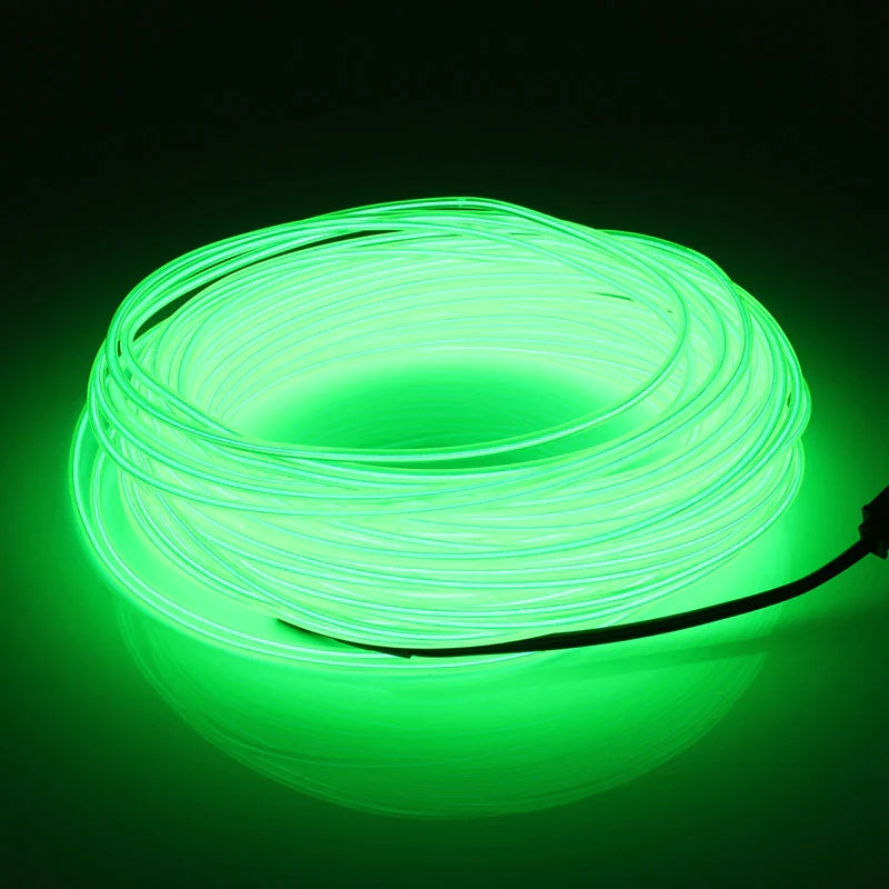 Neon LED EL Wire String Lights with Controller for Car and Party Decoration