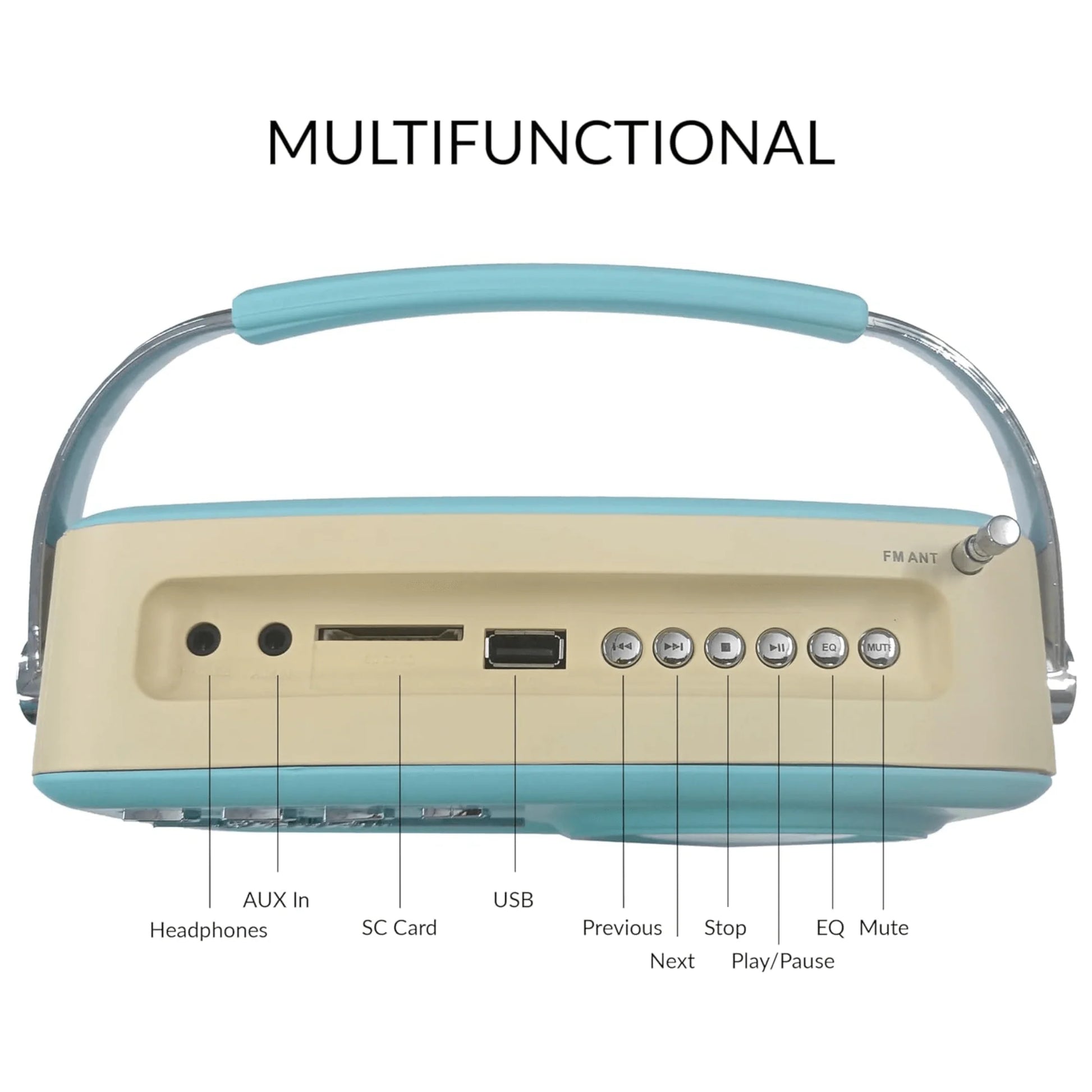 Revive the 1950s with Our Multi-Function Bluetooth Retro Speaker – Your Portable Music Companion!