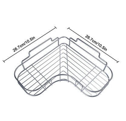 Triangular Shower Caddy Shelf - Corner Bathroom Storage Organizer