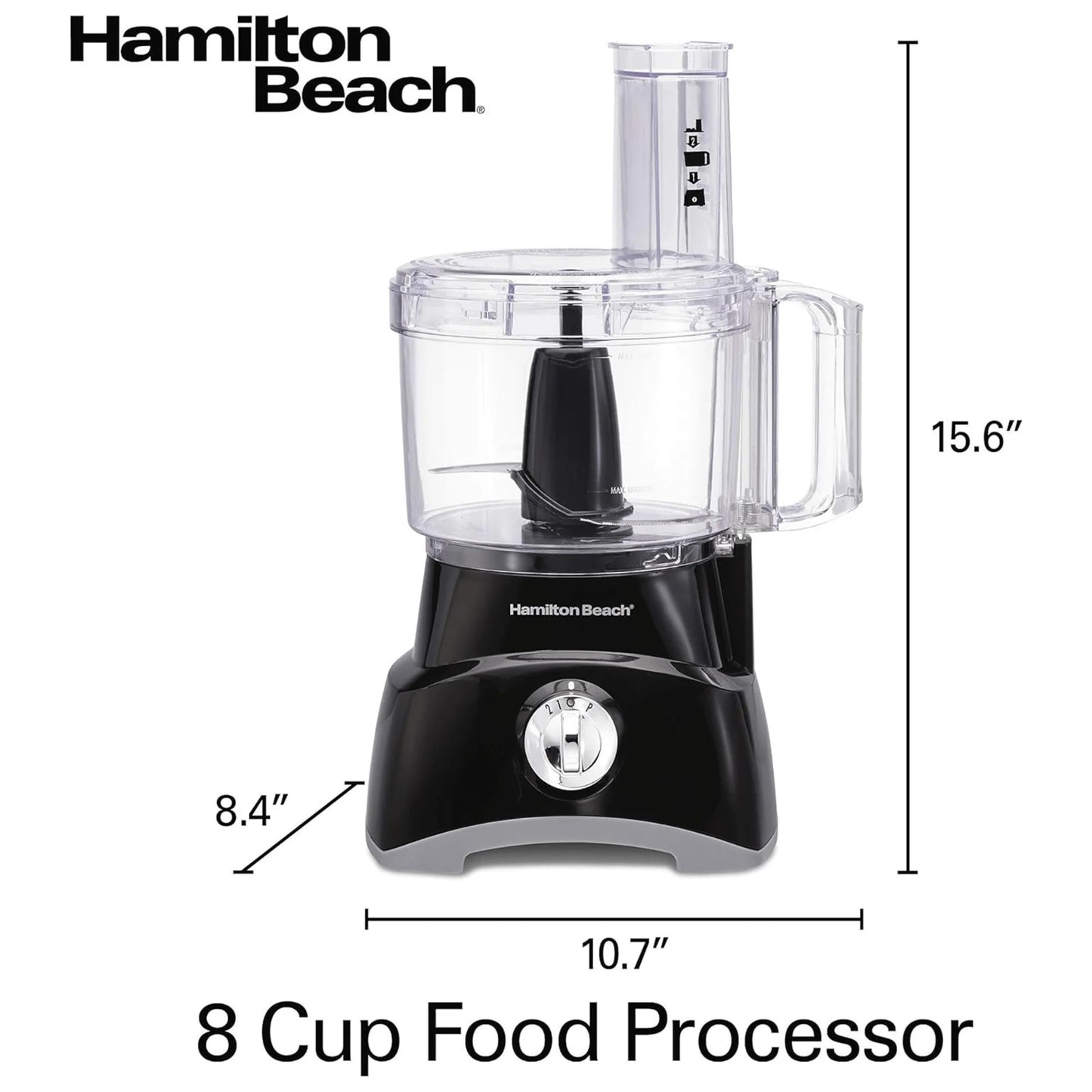 Transform Your Kitchen Prep with the Hamilton Beach 8-Cup Food Processor - Compact, Versatile, and Efficient! **Non-Refundable Item**