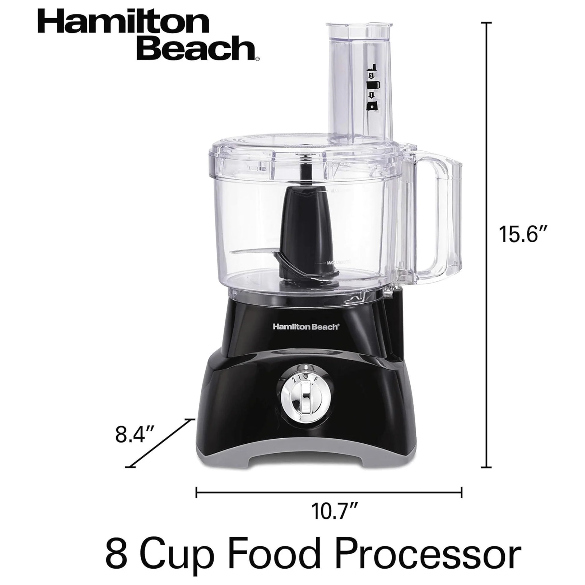Transform Your Kitchen Prep with the Hamilton Beach 8-Cup Food Processor - Compact, Versatile, and Efficient! **Non-Refundable Item**