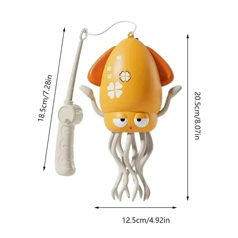 Exciting Electric Dancing Squid Toy with LED Lights, Music, and Smart Obstacle Avoidance for Endless Fun