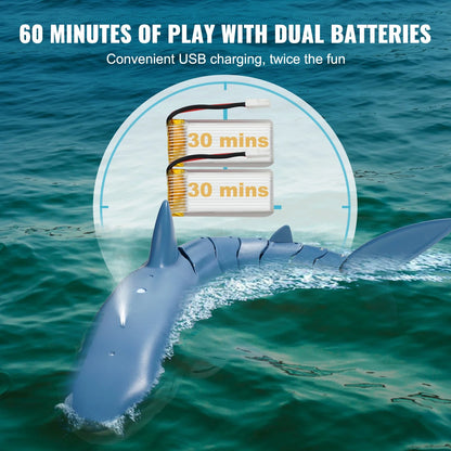 Experience Thrills with the VEVOR High-Speed Remote Control Shark Boat - The Ultimate 2.4 GHz RC Toy for Kids and Adults