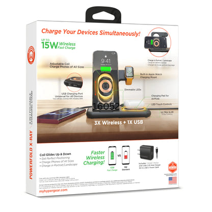 Hypergear 4-in-1 Wireless Charging Station **Non-Refundable Item**