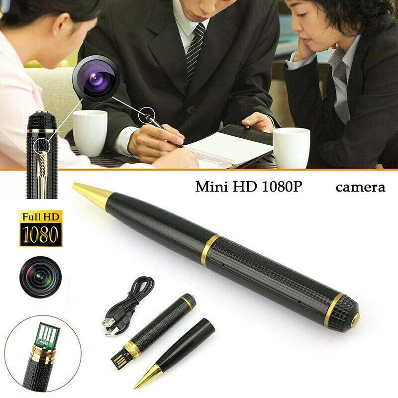 1080P HD Mini Pocket Pen Camera - Covert Body Video Recorder with USB Functionality