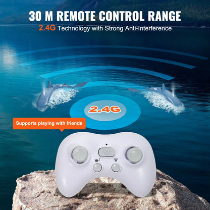 Experience Thrills with the VEVOR High-Speed Remote Control Shark Boat - The Ultimate 2.4 GHz RC Toy for Kids and Adults