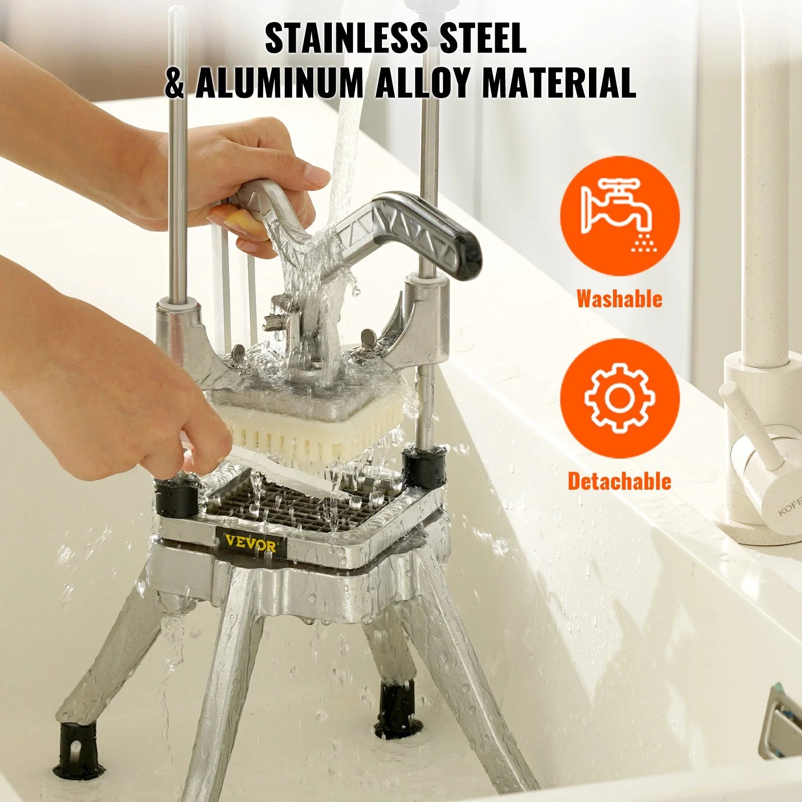 Premium Professional Vegetable and Fruit Chopper with 4 Precision Blades for Effortless Food Preparation